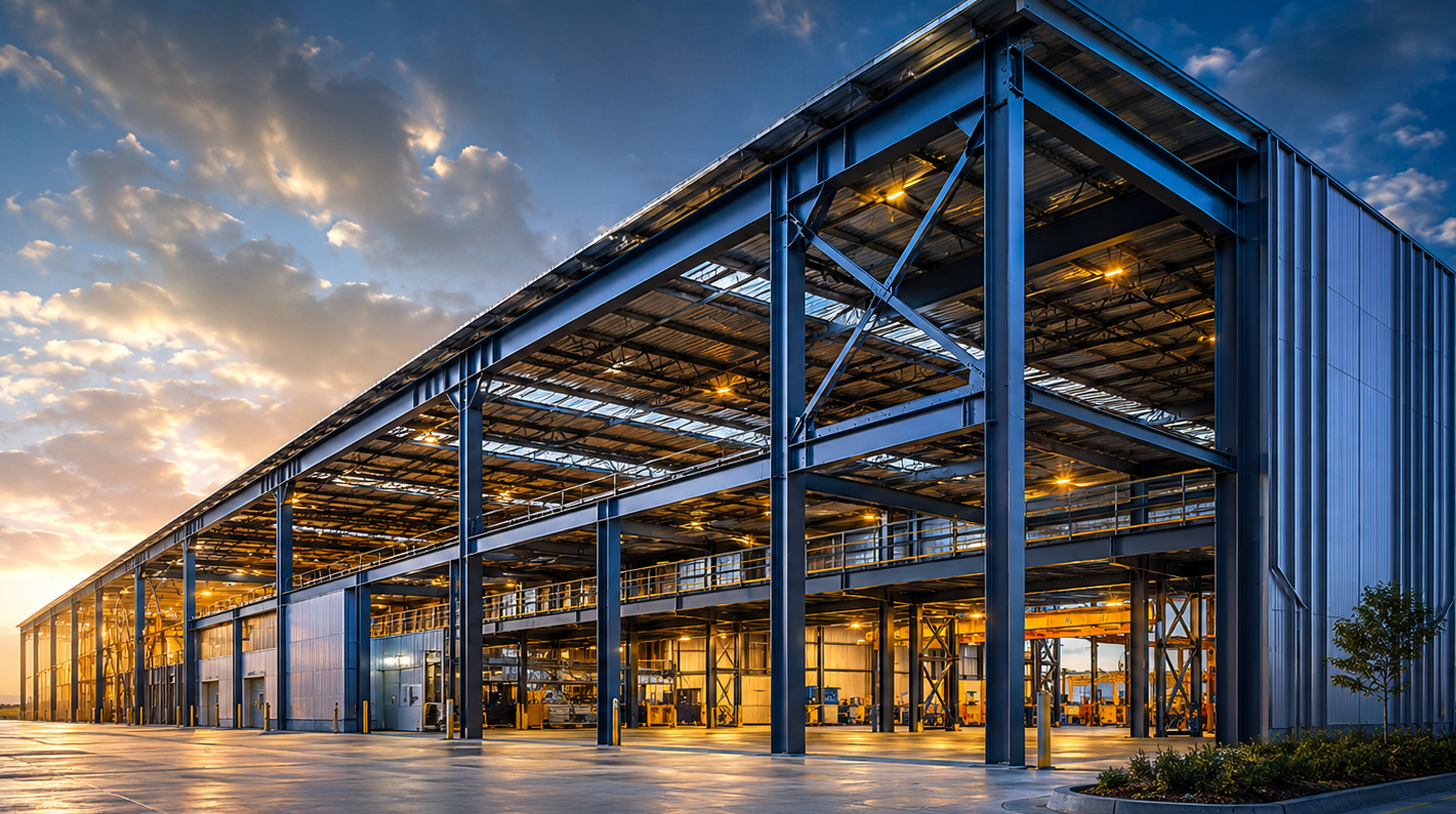 Custom steel structure solutions by Rebuild Infraa